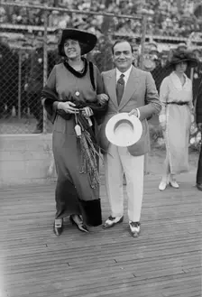 Enrico Caruso & wife, 1918. Creator: Bain News Service