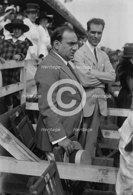 Enrico Caruso & Bruno Zirato, 1918. Creator: Bain News Service.