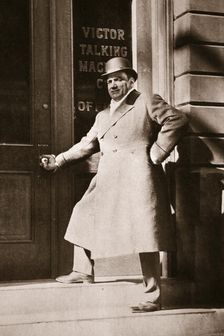 Enrico Caruso, Italian opera singer, USA, 6 November, 1909