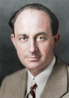 Enrico Fermi, Italian-born American nuclear physicist, c1938