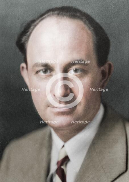 Enrico Fermi, Italian-born American nuclear physicist, c1938. Artist: Unknown.