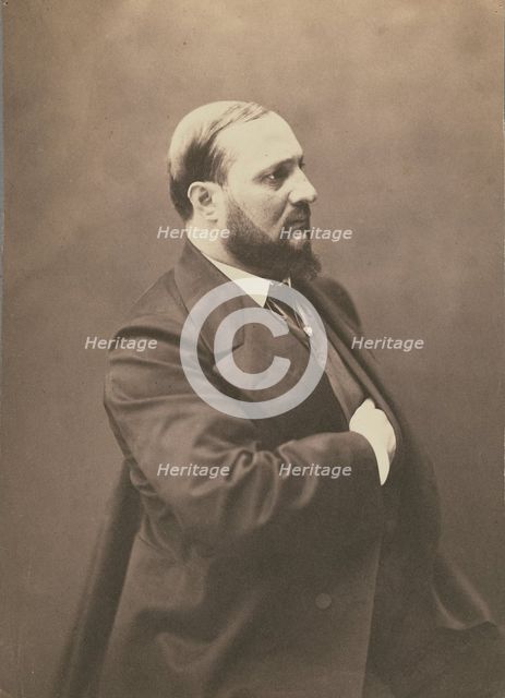Enrico Tamberlik, tenor, 1855-1859. Creator: Nadar.