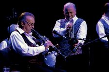 Enrico Tomasso and Acker Bilk, Dorking Halls, Dorking, Surrey, 2012. Artist: Brian O'Connor