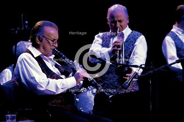 Enrico Tomasso and Acker Bilk, Dorking Halls, Dorking, Surrey, 2012. Artist: Brian O'Connor