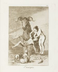 Ensayos.; Los Caprichos, pl.60, 1799. Creator: Francisco Goya