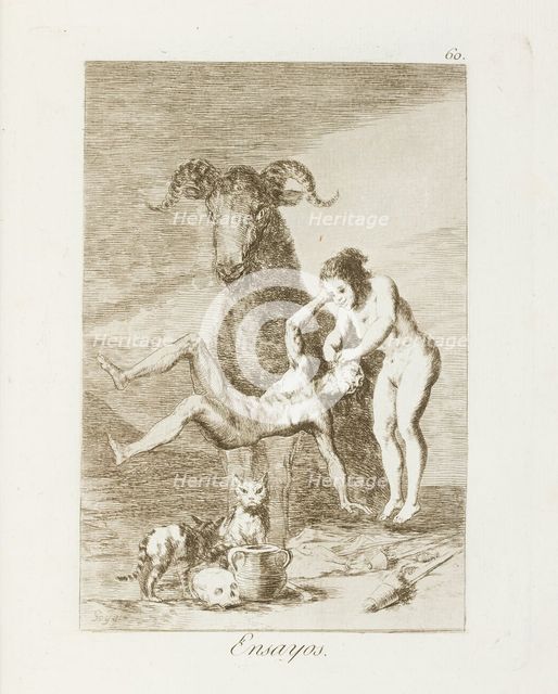 Ensayos.; Los Caprichos, pl.60, 1799. Creator: Francisco Goya.