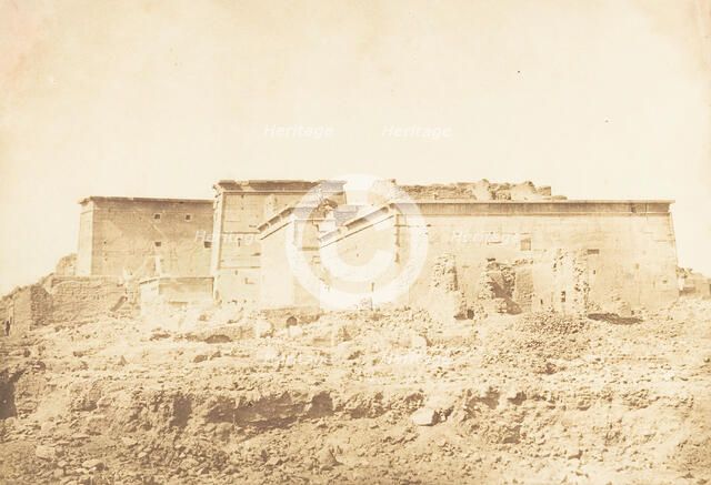 Ensemble du Temple d'Isis à Philae - Vue prise au Nord, April 1850. Creator: Maxime du Camp.