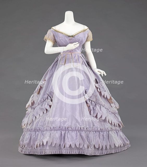 Ensemble, French, 1862-65. Creators: Charles Frederick Worth, Worth and Bobergh.