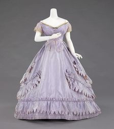 Ensemble, French, 1862-65. Creators: Charles Frederick Worth, Worth and Bobergh