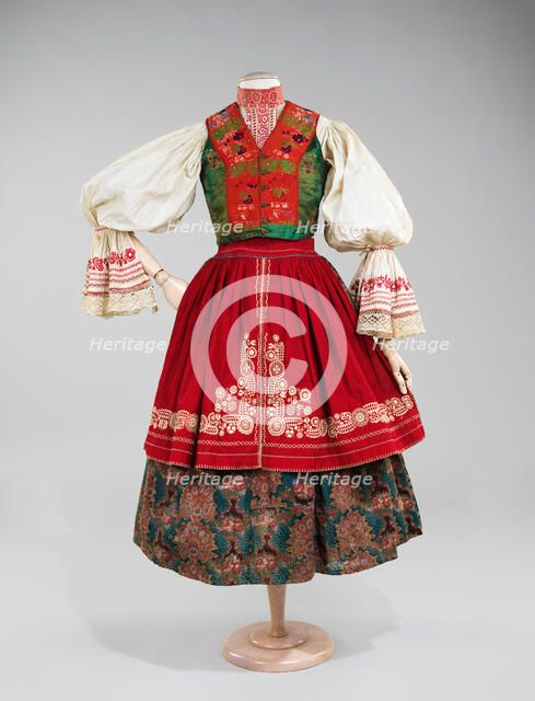 Ensemble, Slovak, 1840-80. Creator: Unknown.