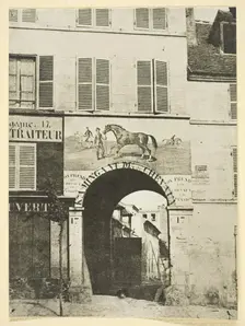 Enseigne d'un Marchand de Chevaux, 1842/50, printed 1965. Creator: Hippolyte Bayard