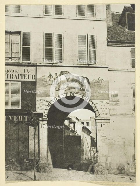 Enseigne d'un Marchand de Chevaux, 1842/50, printed 1965. Creator: Hippolyte Bayard.