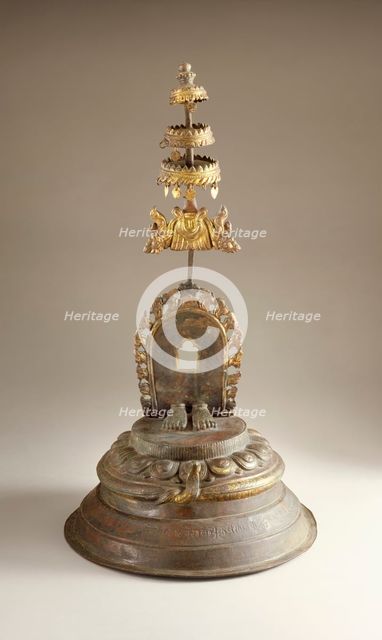 Enshrined Feet of the Hindu Saint Gorakhanatha, 1656. Creator: Unknown.
