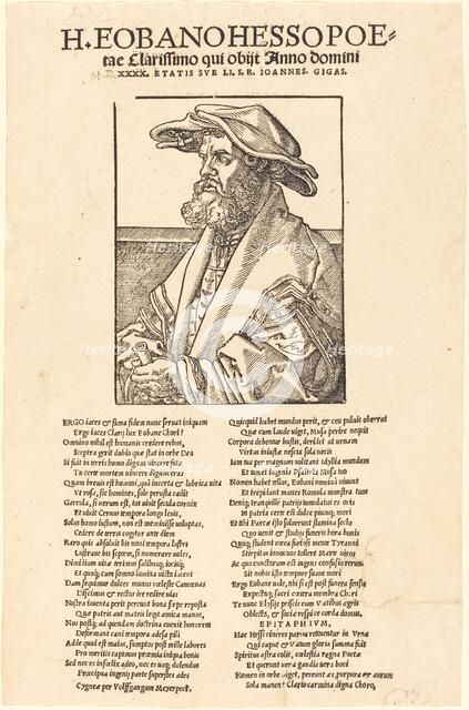 Eobanus Hess, 1526. Creator: Albrecht Durer.