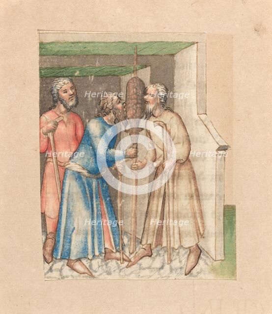 Eating Sacrificial Lamb, c. 1420/1430. Creator: Unknown.