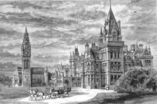Eaton Hall, Cheshire -The Principal Entrance and Front 1886. Creator: Unknown