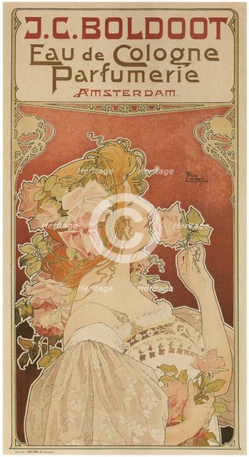 Eau de Cologne Perfumerie, 1899. Artist: Privat-Livemont, Henri (1861–1936)