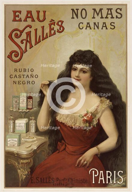 Eau Sallês. E. Sallês, parfumeur , 1894. Creator: Anonymous.
