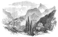 Eaux Bonnes, Pyrenees, 1854. Creator: S Read