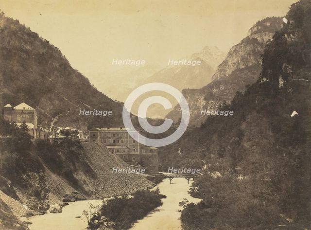 Eaux-Chaudes, Pyrenees (verso), c. 1855. Creator: Farnham Maxwell Lyte (British, 1828-1906), attributed to.