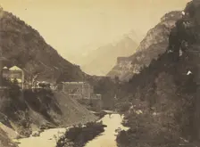 Eaux-Chaudes, Pyrenees (verso), c. 1855. Creator: Farnham Maxwell Lyte (British, 1828-1906), attributed to