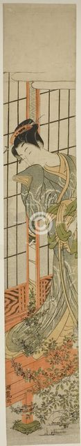 Eavesdropping, c. 1773. Creator: Isoda Koryusai.