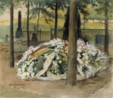 Each Decorated Tomb of Alexandra Edelfelt, 1901. Creator: Albert Edelfelt