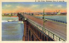 Eads Bridge, St Louis, Missouri, USA, 1935