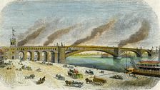 Eads Bridge, St Louis, Missouri, USA, c1874