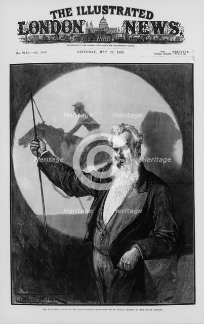 Eadweard James Muybridge, British-American photography pioneer, 1889. Creator: Unknown.
