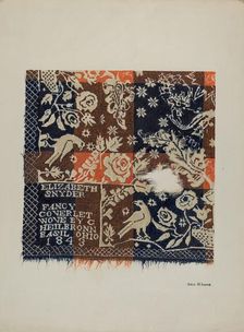 Eagle Coverlet, c. 1938. Creator: George E. Rhone