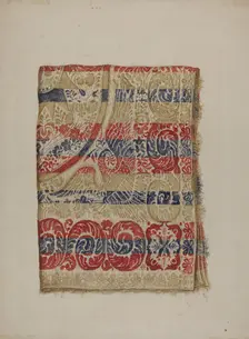 Eagle Coverlet, c. 1938. Creator: Eva Wilson