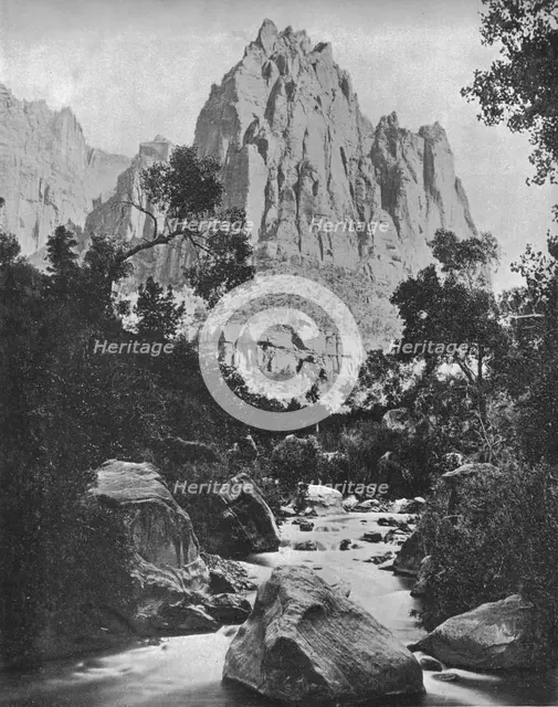 Eagle Crag, Shoshone Falls, Idaho, USA, c1900.  Creator: Unknown.