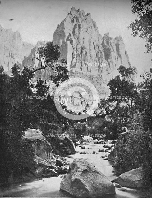 'Eagle Crag, Shoshone Falls, Idaho', c1897. Creator: Unknown.