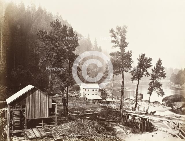 Eagle Creek, Columbia River, 1867. Creator: Carleton Emmons Watkins.