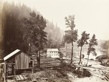 Eagle Creek, Columbia River, 1867. Creator: Carleton Emmons Watkins