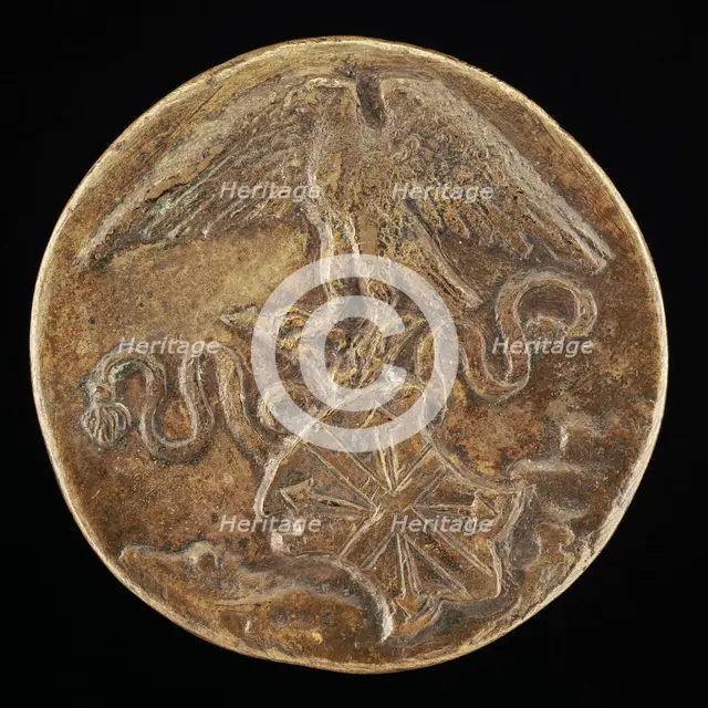 Eagle and Machiavelli Shield [reverse], c. 1480/1485. Creator: Unknown.