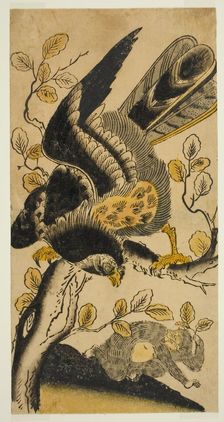 Eagle and Monkey, c. 1725. Creator: Nishimura Shigenaga