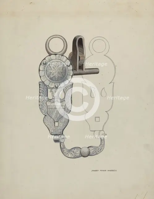 Eagle Bit, c. 1936. Creator: Eva Fox.