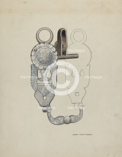 Eagle Bit, c. 1936. Creator: Eva Fox.