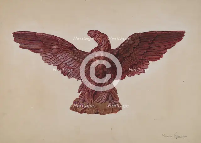 Eagle, c. 1937. Creator: David Ramage.