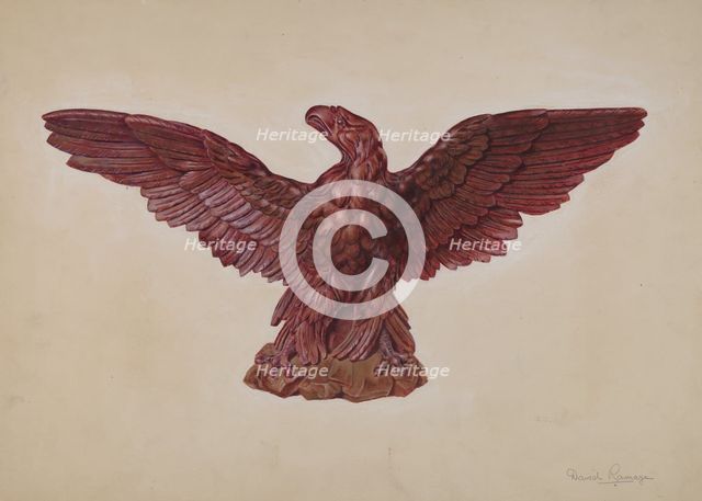 Eagle, c. 1937. Creator: David Ramage.
