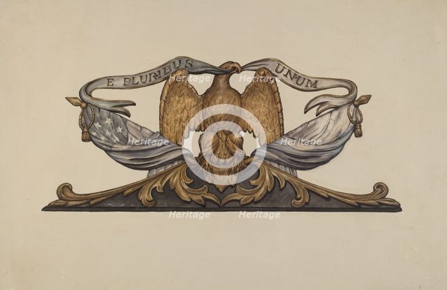 Eagle, c. 1937. Creator: Flora Merchant.