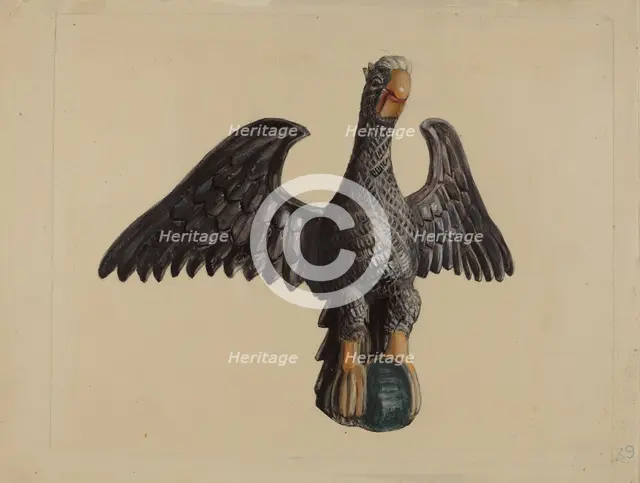 Eagle, c. 1937. Creator: Mina Lowry.