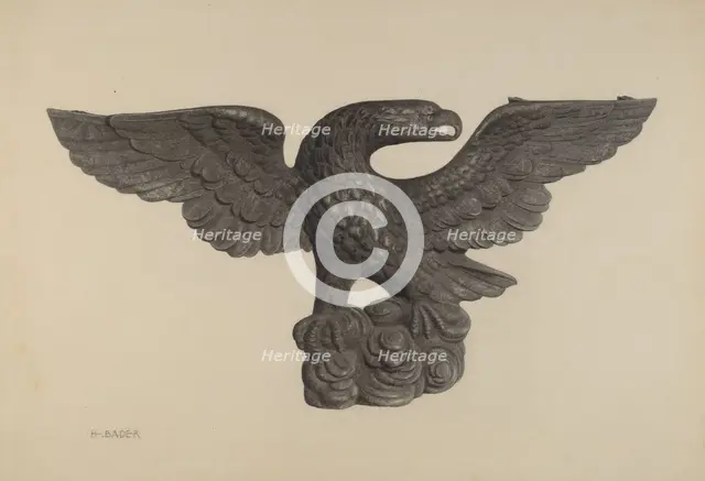 Eagle, c. 1939. Creator: Herman Bader.