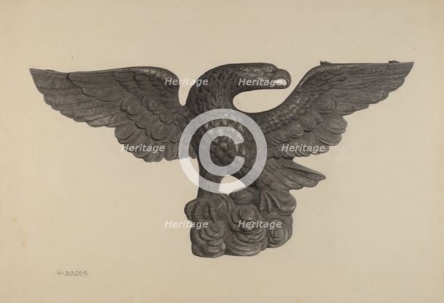 Eagle, c. 1939. Creator: Herman Bader.