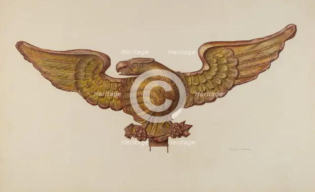 Eagle, c. 1941. Creator: Mina Lowry.