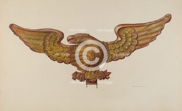 Eagle, c. 1941. Creator: Mina Lowry.