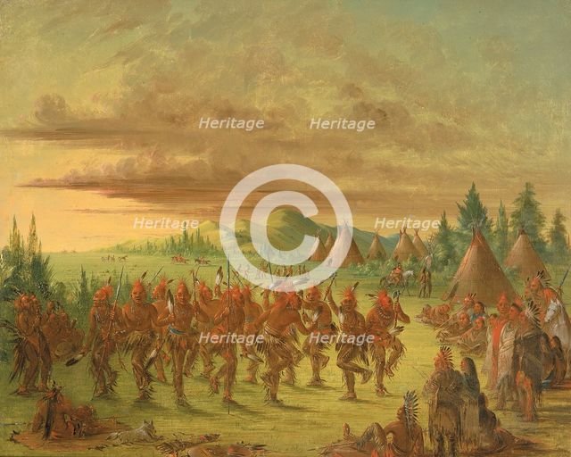Eagle Dance, 1845-1848. Creator: George Catlin.