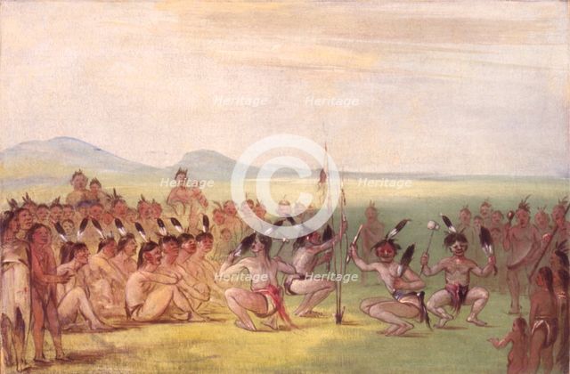 Eagle Dance, Choctaw, 1835-1837. Creator: George Catlin.